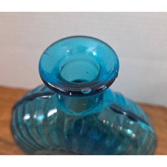 Vtg. Patriotic Decorative Blue Bottle Eagle Star 9 1/2" - Picture 4 of 6